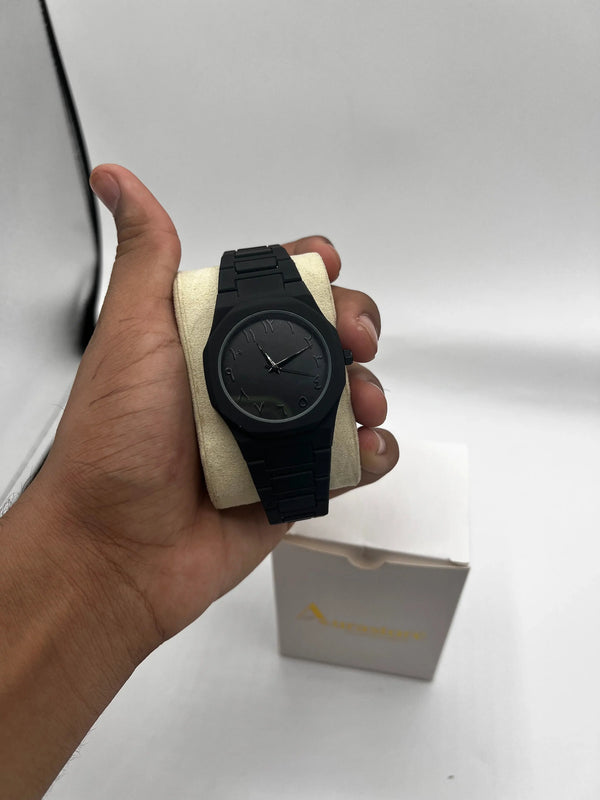 Black Arabic Aura Watch AL Jannat Gift Center