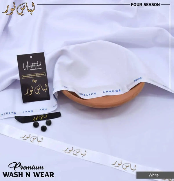 Libas Gents Suit- White Colour