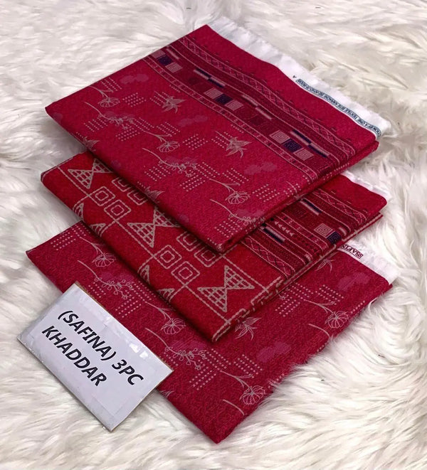 SAFINA Original *khaddar 3pc AL Jannat Gift Center