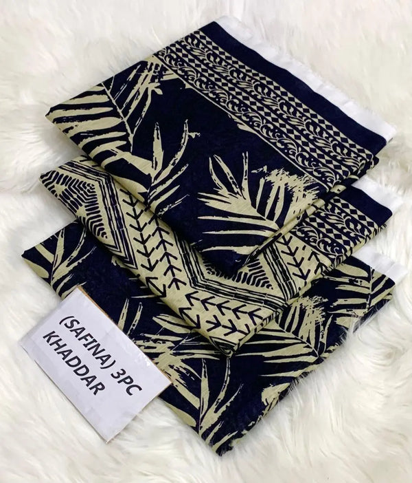 SAFINA Original *khaddar 3pc AL Jannat Gift Center