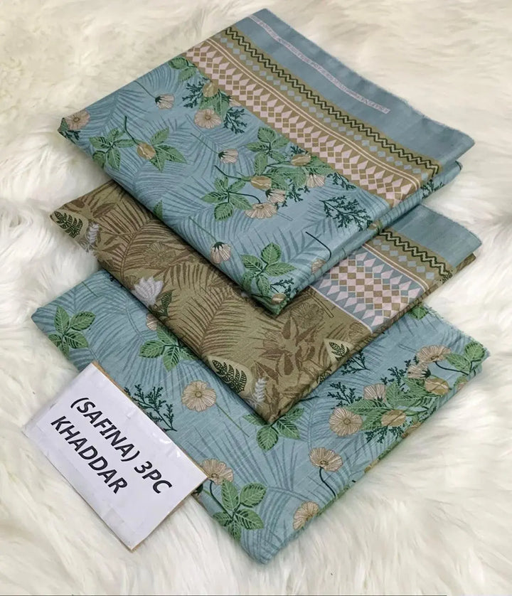 SAFINA Original *khaddar 3pc AL Jannat Gift Center