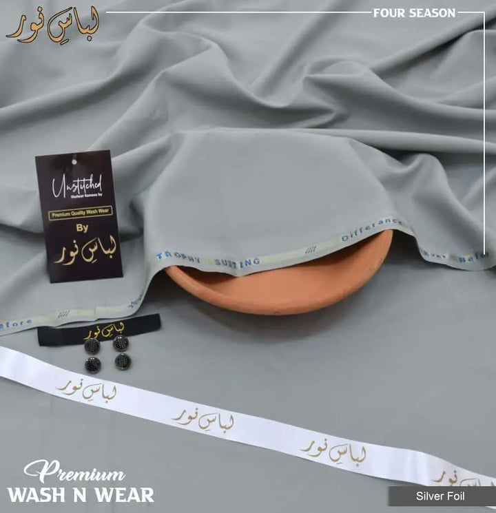 Libas Noor Gents Silver Foil Colour AL Jannat Gift Center